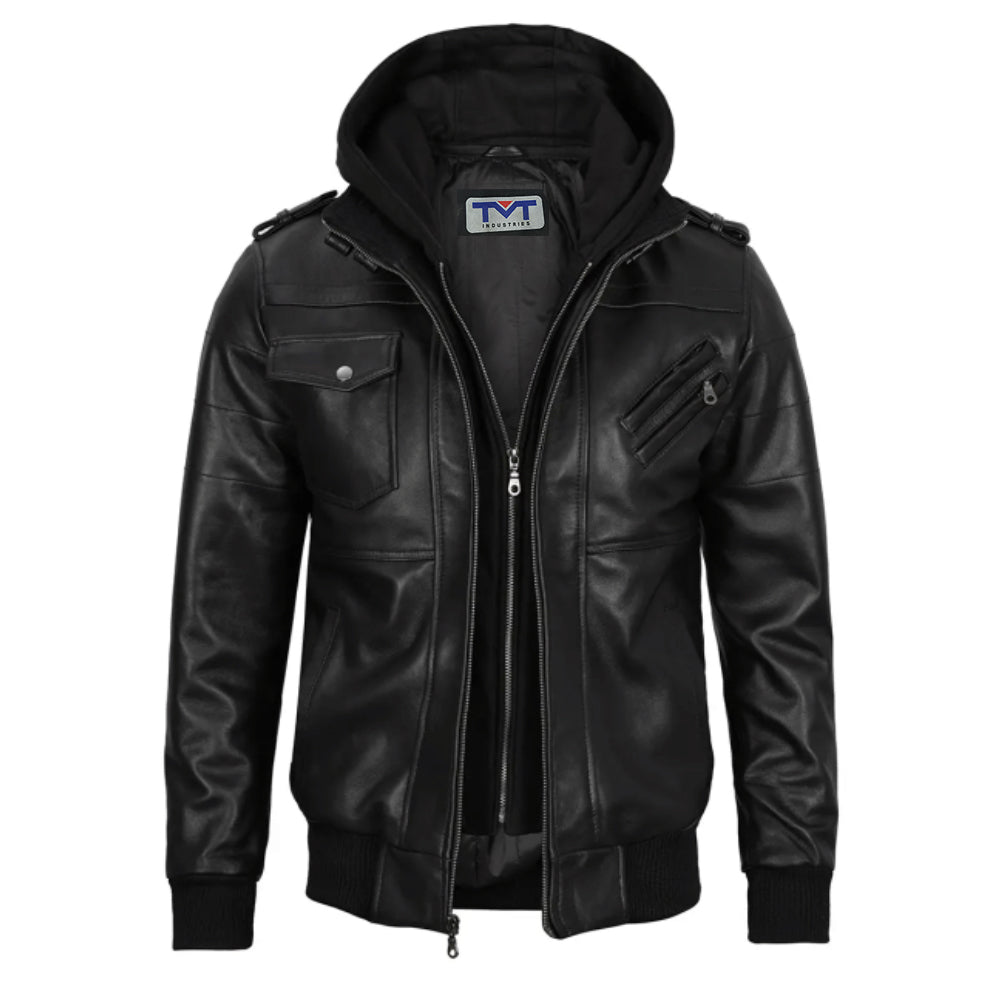 Jackets Real Leather Bomber Jacket