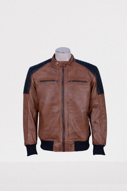 TMT GEARS | BROWN LEATHER JACKET