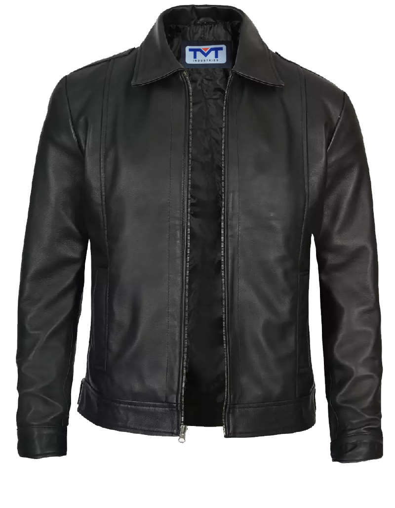 TMT Gears | black leather jacket