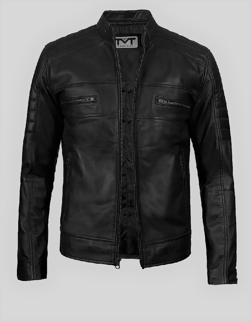 TMT GEARS | Brown leather jacket