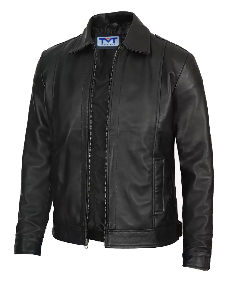 TMT Gears | black leather jacket