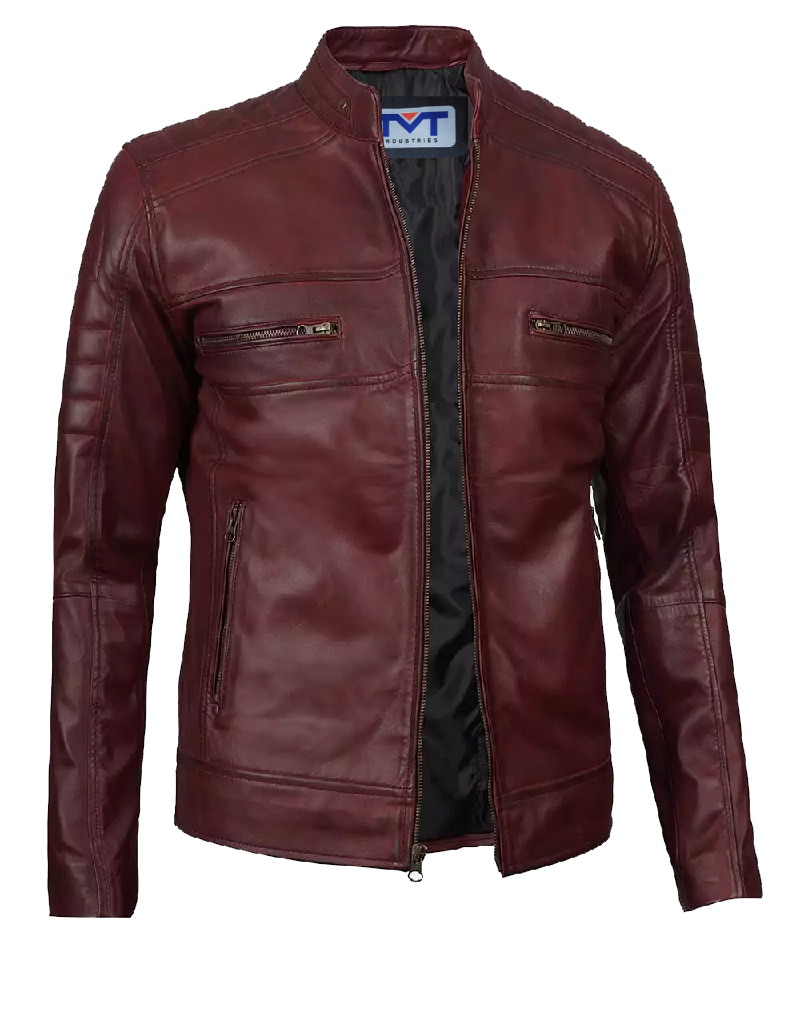 TMT GEARS | Brown leather jacket