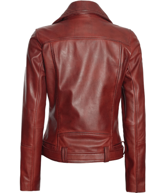 Womens Motorcycle Real Leather Jacket