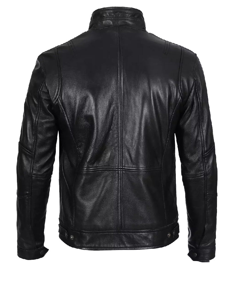 TMT GEARS | black stylish leather jacket