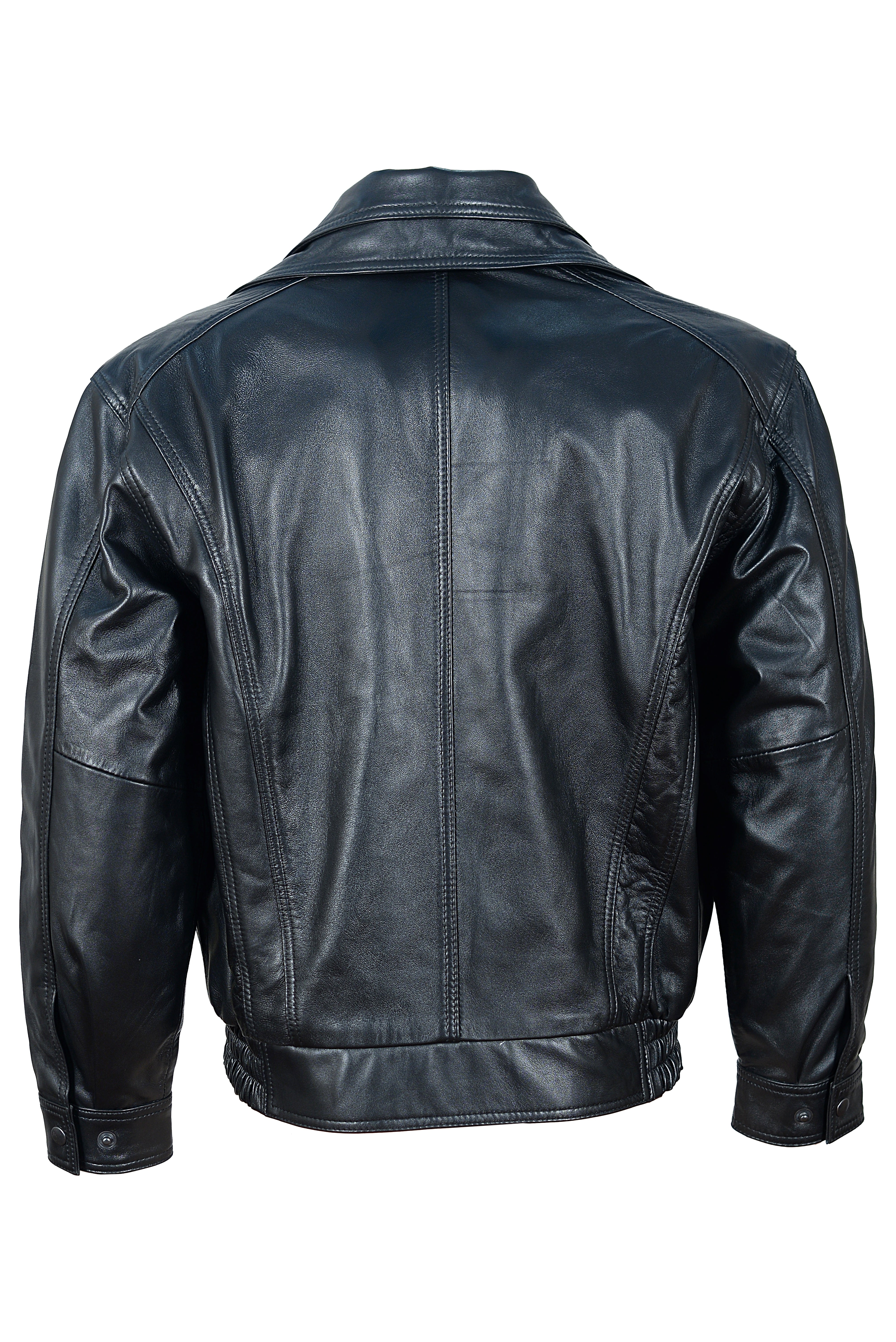 LEATHER BOMBER JACKET