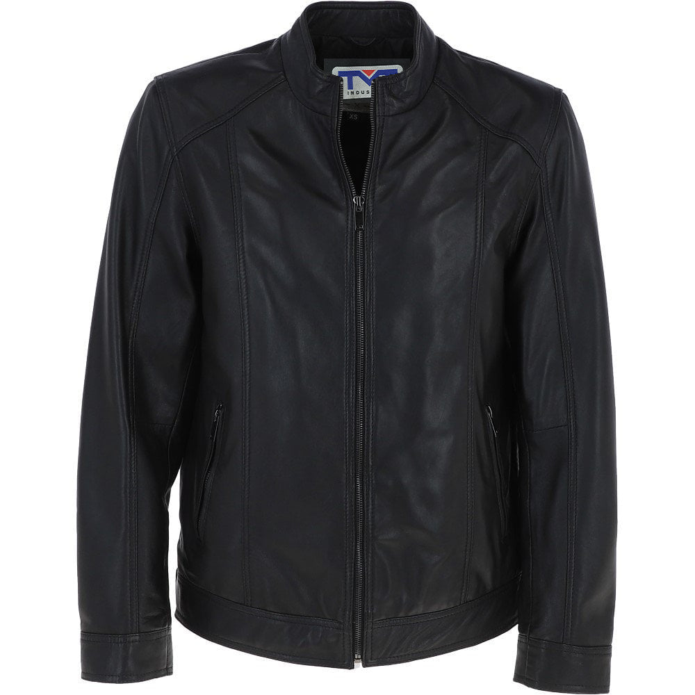 black Genuine Leather Jacket for men