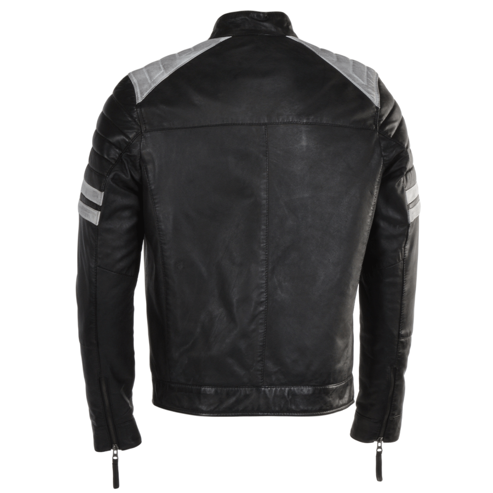 Men's Black Genuine Lambskin Leather Jacket