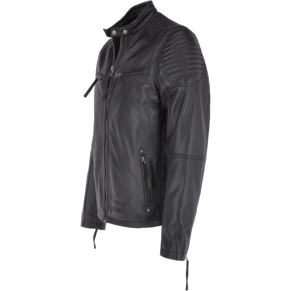 Stylish Men's Genuine Leather Jacket: Lightweight & Casual Slim Fit Outerwear