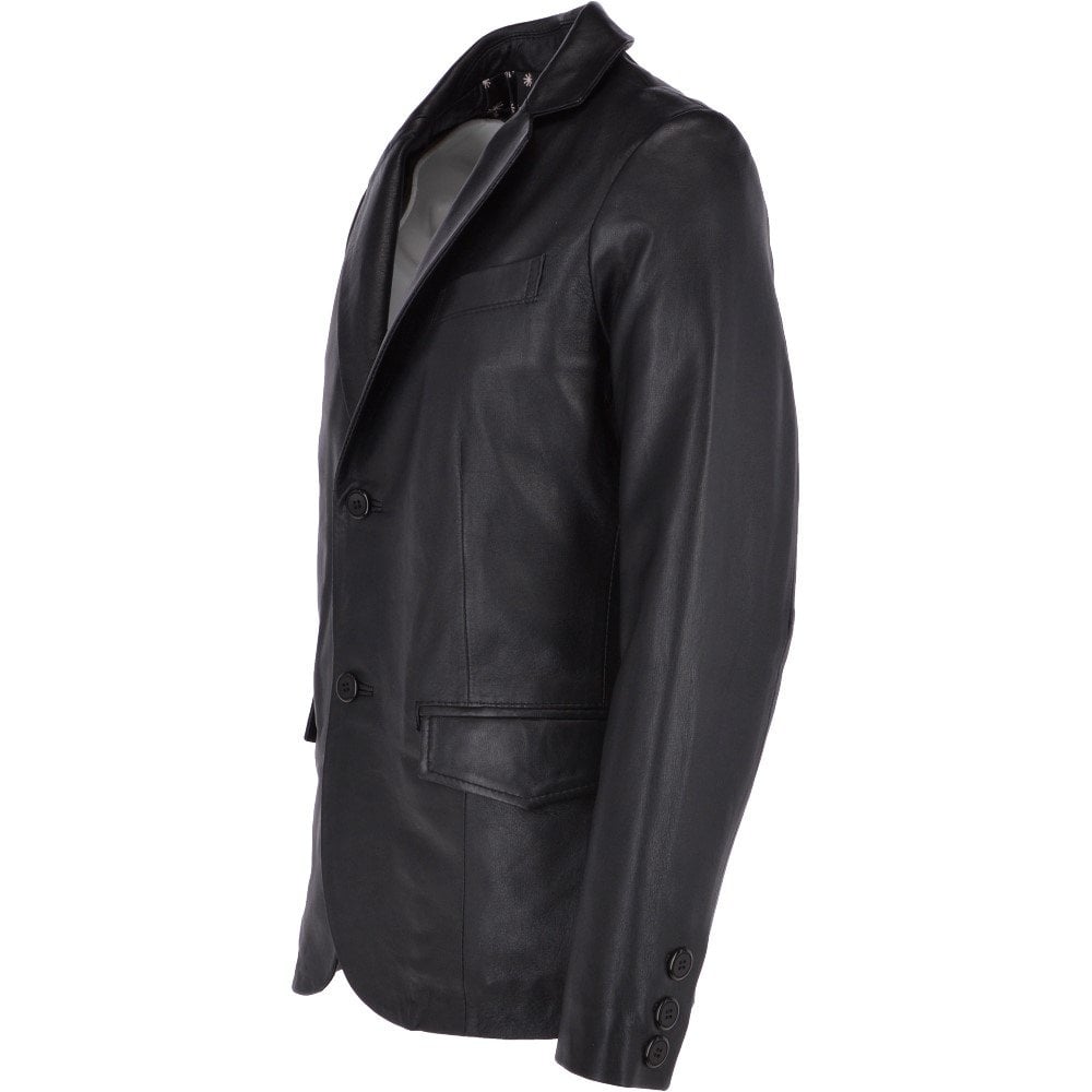 Genuine Lambskin Leather Casual Blazer Jacket for Men New Coat