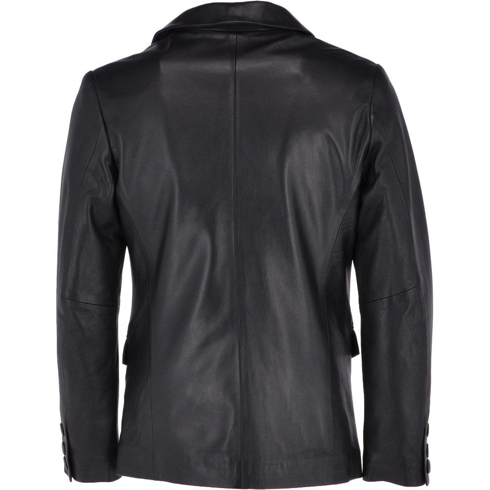 Genuine Lambskin Leather Casual Blazer Jacket for Men New Coat