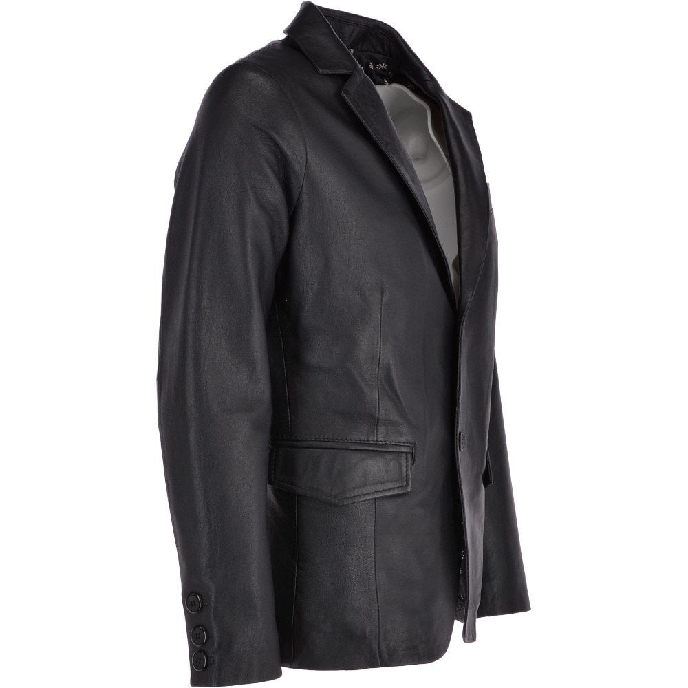 Genuine Lambskin Leather Casual Blazer Jacket for Men New Coat